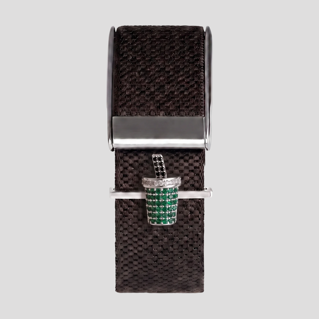 Green Stoneset Cup Charm