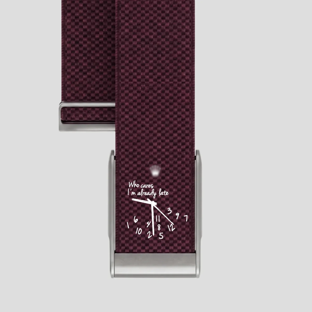 Being late Wine Red